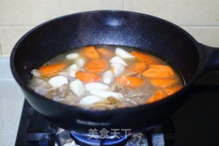 Chicken Drumsticks, Stewed Yam, Carrots and Dried Bamboo Shoots recipe