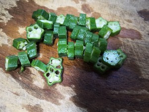 Conquer You with Face Value ~ Okra Steamed Egg recipe