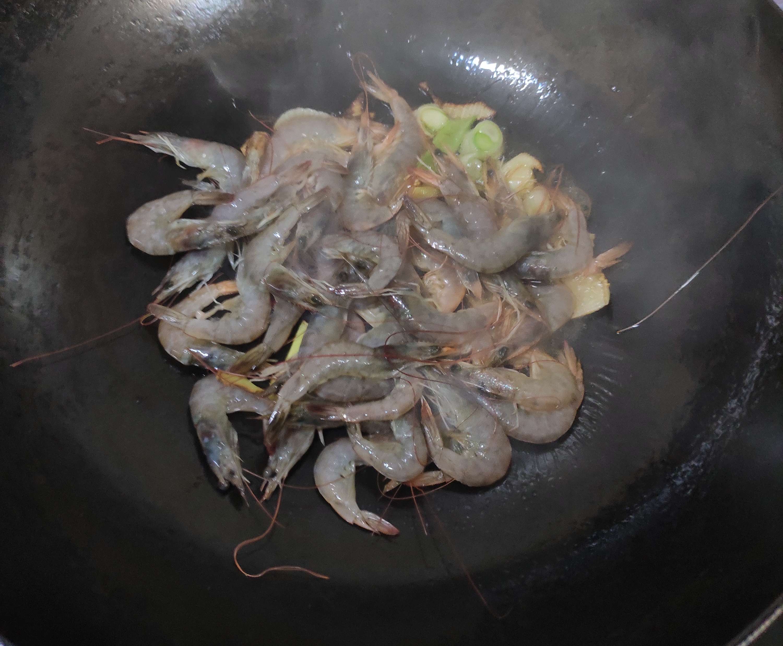 Celery and Small River Prawns recipe