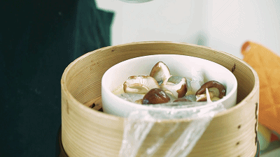 Steamed Egg with Shrimp and Mushroom recipe