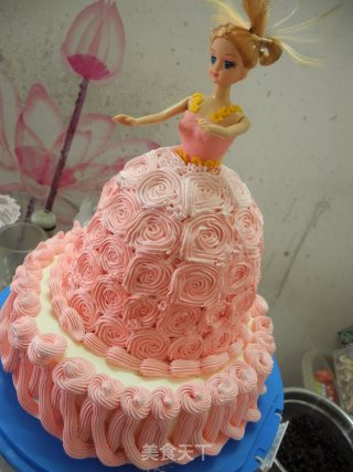 Gradient Barbie Cake recipe