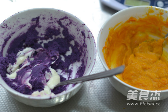 Purple Potato Pumpkin Salad Puree recipe