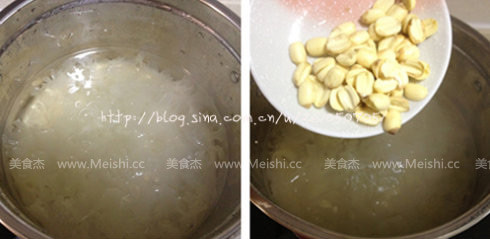 Fresh Lotus Seed and White Fungus Soup recipe