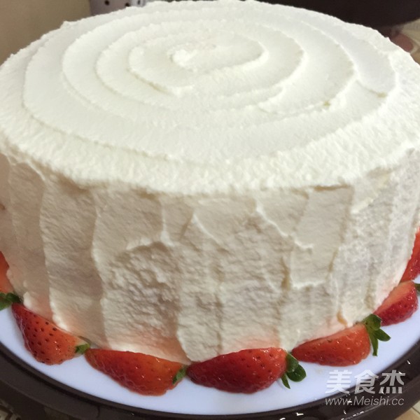 Colorful Fruit Cream Cake recipe