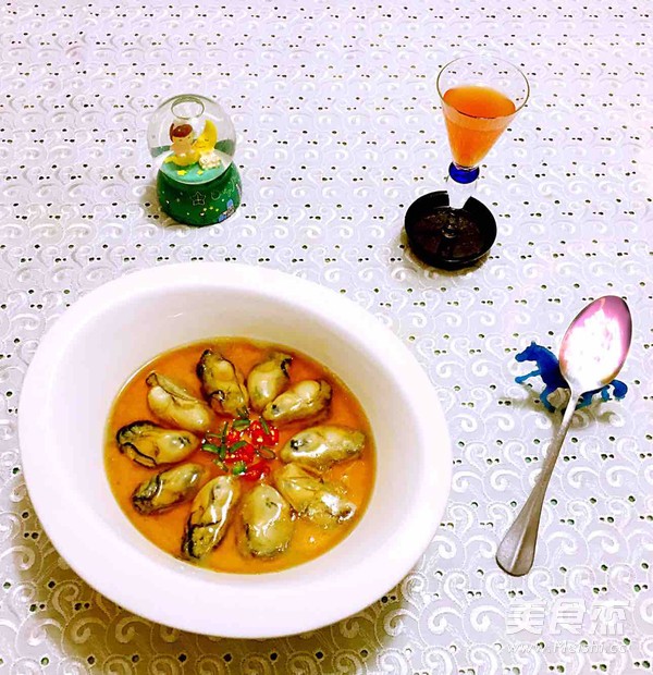 Oyster Steamed Custard recipe