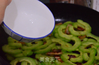 Stir-fried Pork Belly with Bitter Gourd recipe