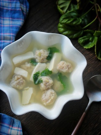 Shrimp Ball Tofu Soup recipe