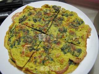 Fried Eggs with Perilla and Dried Shrimp recipe