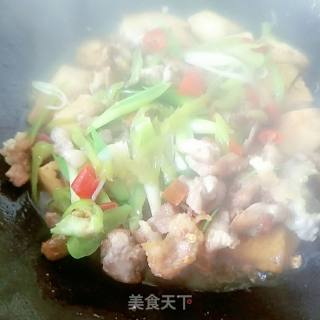 Fried Pork with Tofu recipe