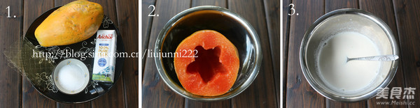 Papaya Milk Jelly recipe