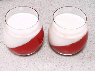 Cool and Refreshing in Summer. 【watermelon Milk Jelly】 recipe