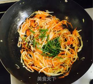 Vegetarian Stir-fried Double Silk recipe