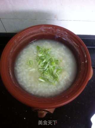 Green Vegetable Chicken Ball Congee recipe