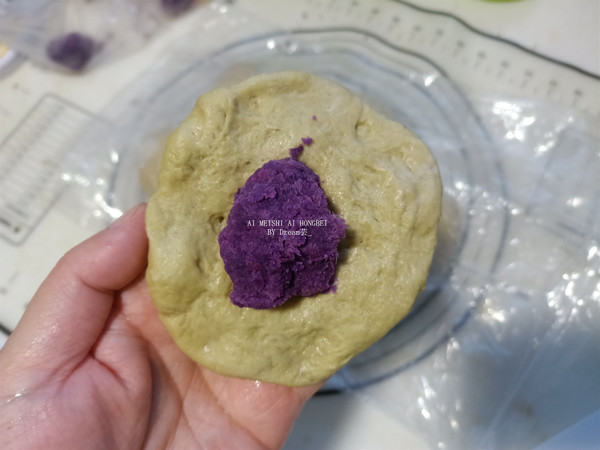 Japanese Tartary Buckwheat Purple Sweet Potato Bread recipe