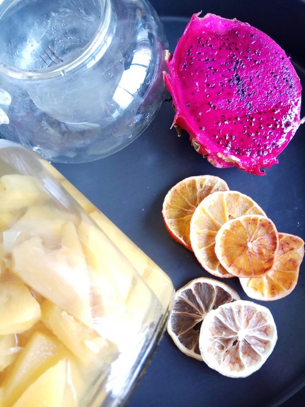 Fruit Tea with Dried Oranges and Dried Lemons recipe