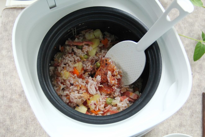 Claypot Rice with Pea Bacon and Multigrain recipe