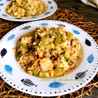 Assorted Tofu Fried Rice recipe