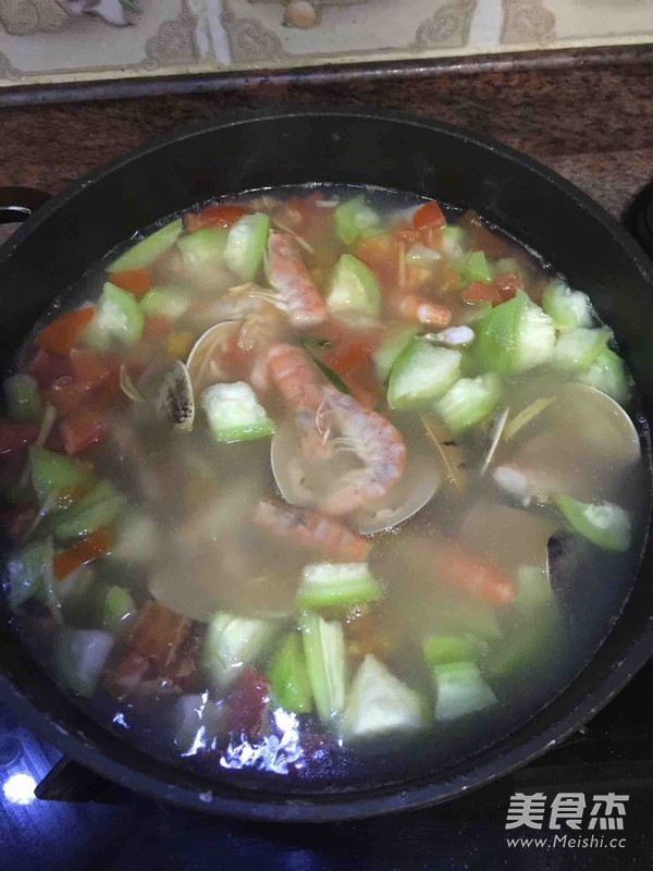 Pimple Seafood Soup recipe