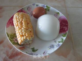 Fried Rice with Corn Shrimp and Egg recipe