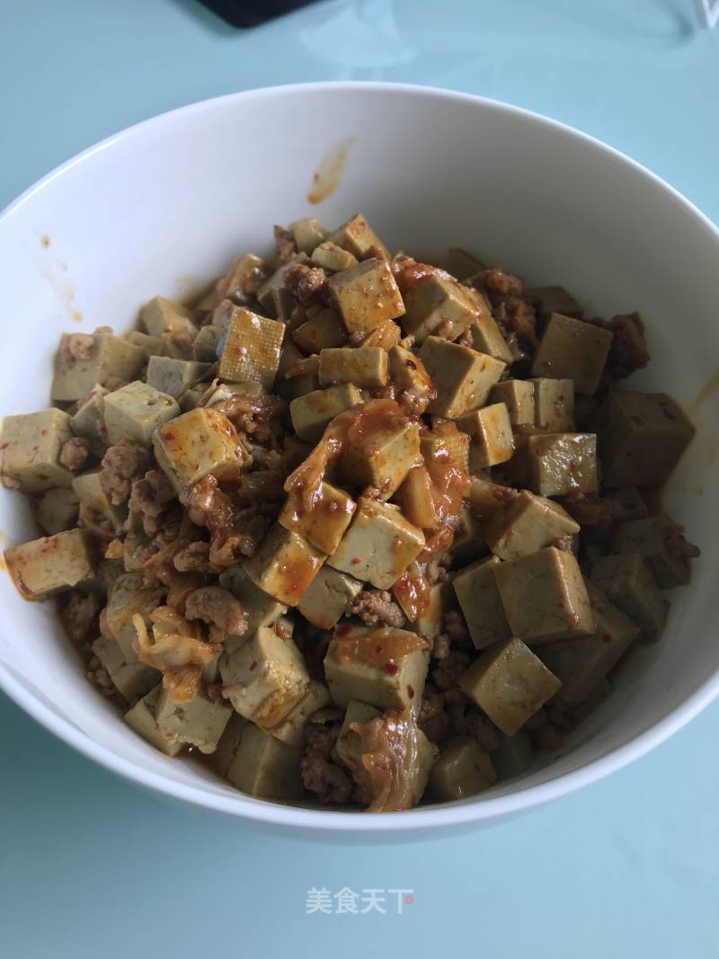 Kimchi Minced Pork Tofu recipe