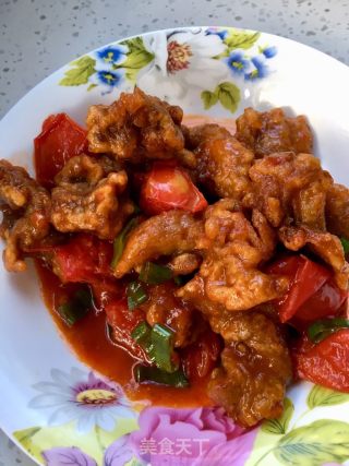 "sweet and Sour Delicacy" Fried Pork Tenderloin with Tomato recipe