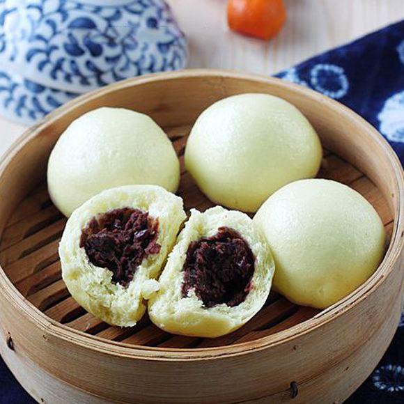 Tartary Buckwheat and Red Bean Buns recipe