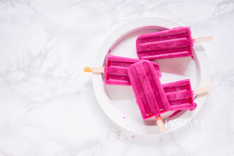 Dragon Fruit Yogurt Popsicle recipe