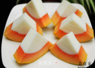 Papaya Coconut Milk Jelly recipe