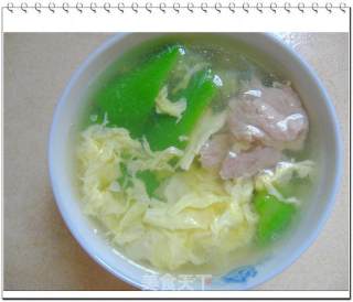 Water Melon Egg Flower Lean Meat Soup recipe