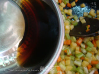 Vegetarian Fried Carrots, Celery, Diced Potatoes recipe