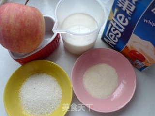 Fruity and Tender-apple Custard Pudding recipe
