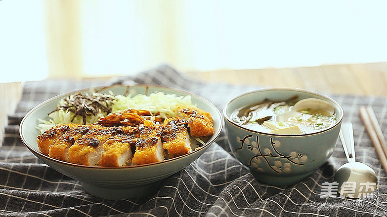 Japanese Style Pork Chop Rice recipe