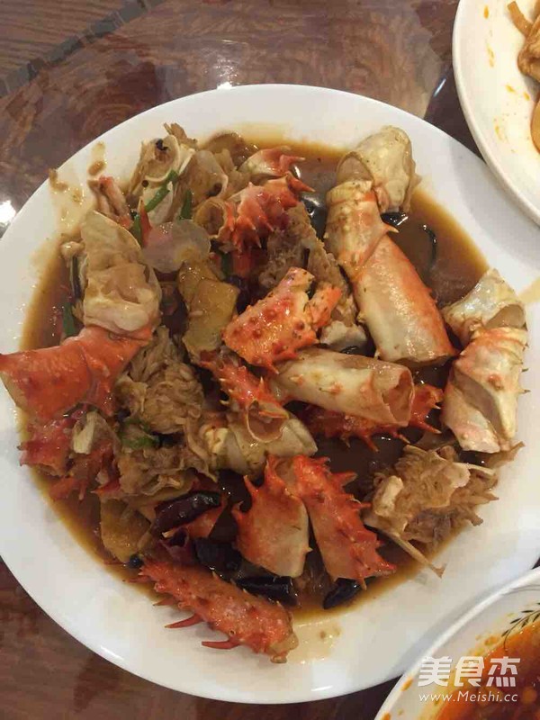 Spicy Fried King Crab recipe