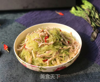 Stir-fried Shredded Pork with Lettuce recipe