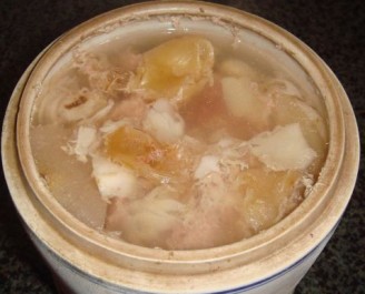 Fish Maw and Sydney Stew Soup recipe