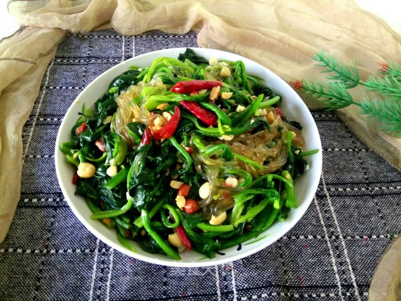 Spinach Mixed Vermicelli recipe