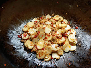 Spicy Fried Pleurotus Eryngii recipe