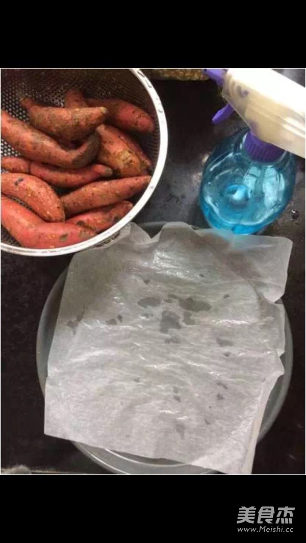 Microwave "roasted" Sweet Potatoes recipe