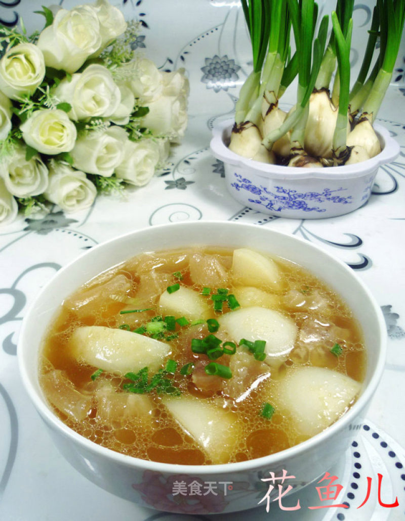 Radish Beef Tendon Soup recipe