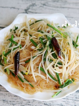 Stupid Bean Sprouts Fried Noodles: Northeast Home Cooking, Delicious and Refreshing, Super recipe