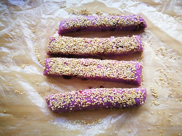 Purple Sweet Potato Sesame Cake recipe