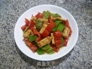 Stir-fried Double Peppers with Shacha Sauce recipe