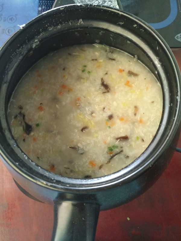 Shrimp and Chicken Mince Casserole Congee recipe