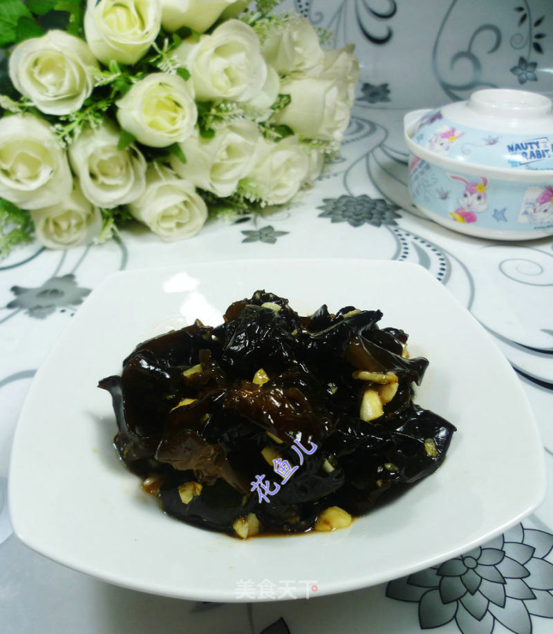 Black Fungus with Minced Garlic recipe