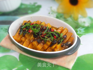 Steamed Pumpkin with Soy Sauce and Garlic recipe