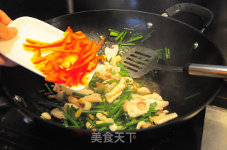 Fried Squid with Chive Moss recipe