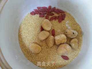 Soothe The Nerves and Nourish The Kidney Chestnut Millet Porridge recipe