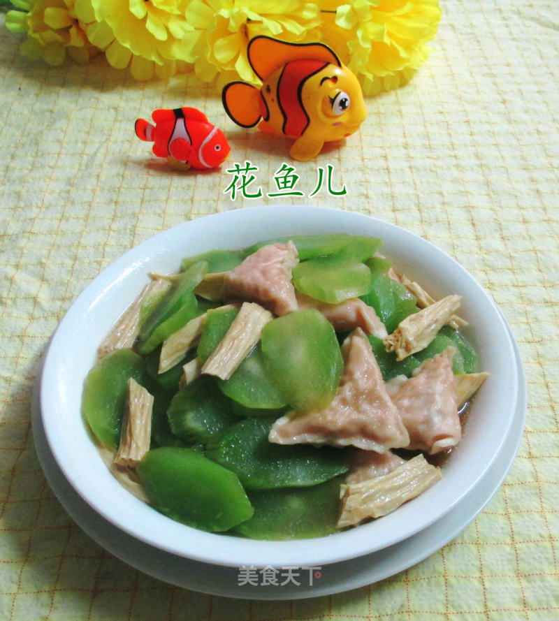 Stir-fried Lettuce with Pork Yan Yuba