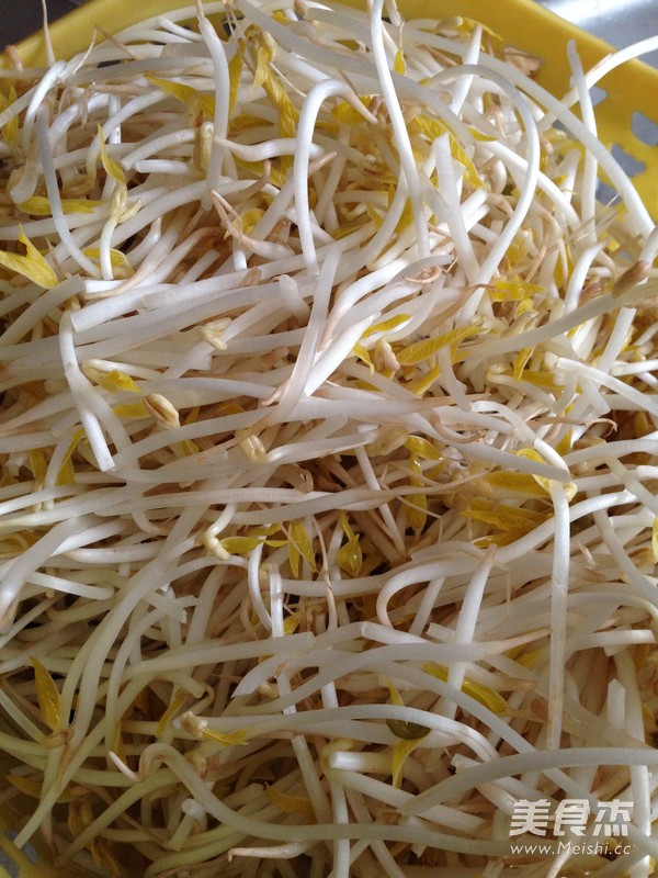 Fried Pork with Bean Sprouts recipe