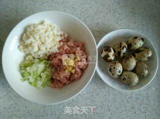 Steamed Quail Eggs with Mushrooms and Water Chestnuts recipe